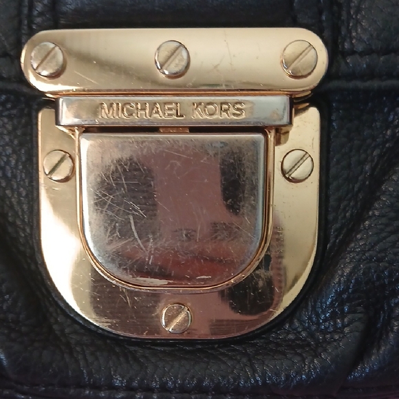 Michael Kors Black Crossbody Bag with Gold Hardware - Picture 2 of 8